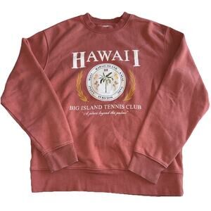 Old Navy Hawaii Pullover Salmon Sweater Women’s Logo In Front size medium